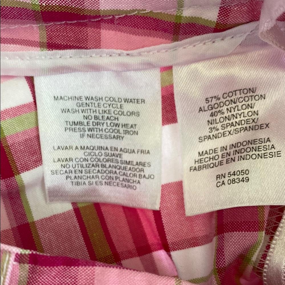 Jones New York Pink and White Bermuda Shorts, 4P - Picture 3 of 8
